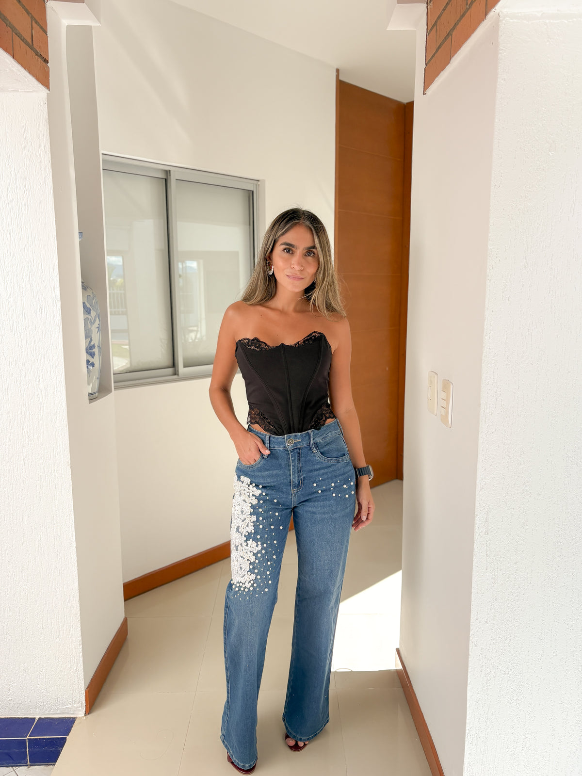 Jeans bordados