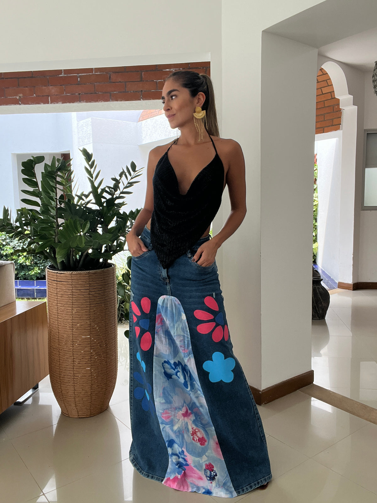 Falda Rosa Adela