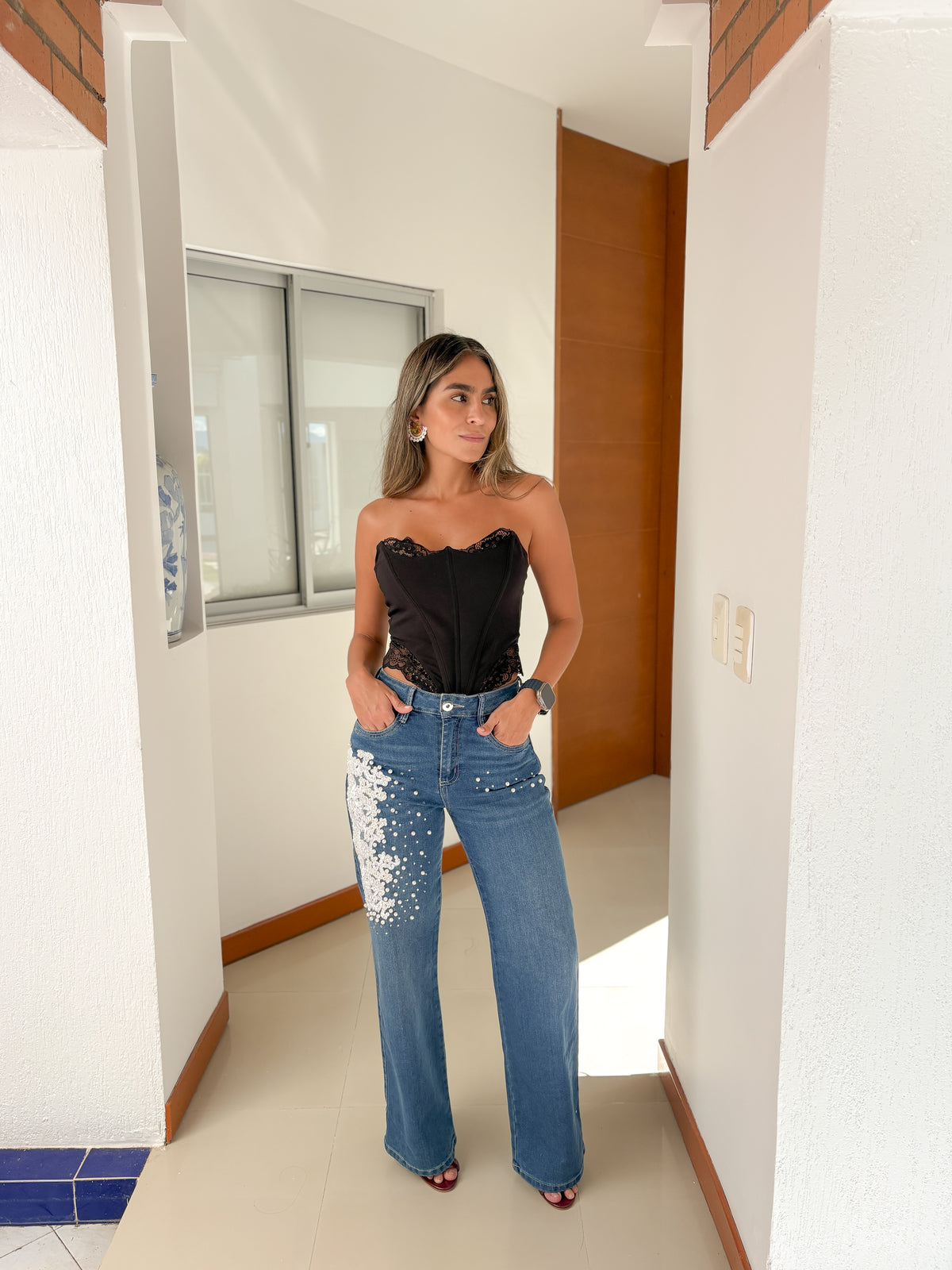 Jeans bordados